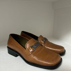Womens Maripe vintage Brown Leather Loafers